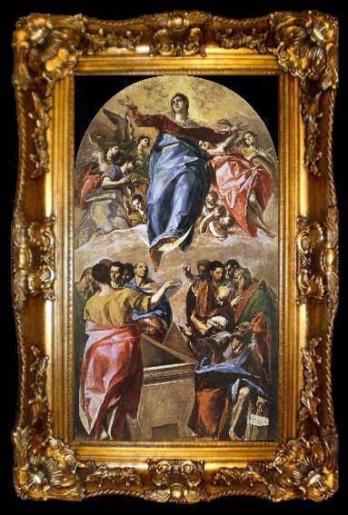 framed  El Greco The Assumption of the Virgin, ta009-2